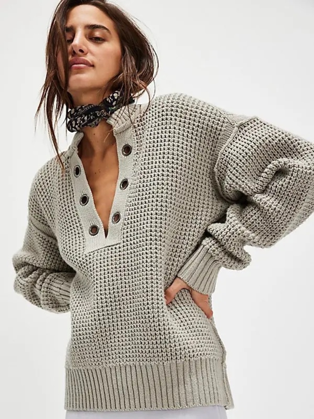 We The Free Say Oui Henley Pullover